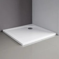 Schulte ExpressPlus Duschwanne Quadrat Extraflach Alpinweiß 90 X 90 Cm