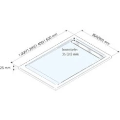 Schulte ExpressPlus Duschwanne Mit Rinne Extraflach 90x100cm -Wenko Verkäufe 32020 2053 4060991037160 5