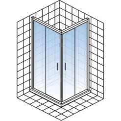 Schulte ExpressPlus Eckeinstieg 4-tlg. Kristall/Trend Chromoptik 90x90x185cm 9 Schulte ExpressPlus Eckeinstieg 4-tlg. Kristall/Trend Chromoptik 90x90x185cm -Wenko Verkäufe 32020 2053 4060991038174 5
