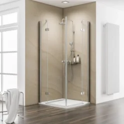 Schulte ExpressPlus Eckeinstieg 4-tlg. MasterClass Chromoptik 80x80x200cm