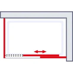 Schulte ExpressPlus Schiebetür MasterClass Mit Seitenwand Chromoptik 90x140cm -Wenko Verkäufe 32020 2053 4060991038501 6