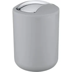 Wenko Schwingdeckeleimer Brasil Grau Größe S