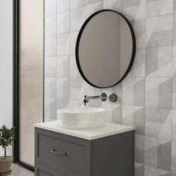 Randal Spiegel Rund Ø 60 Cm Altes Silber -Wenko Verkäufe 36537934990 11024990 AB 02