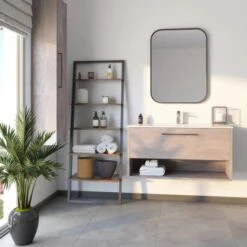 Randal Metallspiegel Rechteckig 80 Cm X 60 Cm Schwarz -Wenko Verkäufe 36537935058 11024990 AB 02