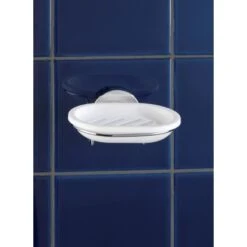 Wenko Vacuum-Loc Wand Seifenablage Milazzo Chrom-Weiß -Wenko Verkäufe 38208823 sb ambiente de 04