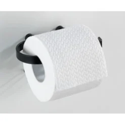 Wenko Toilettenpapierhalter Classic Plus Black Stahl 15 X 7,5 X 10 Cm Schwarz