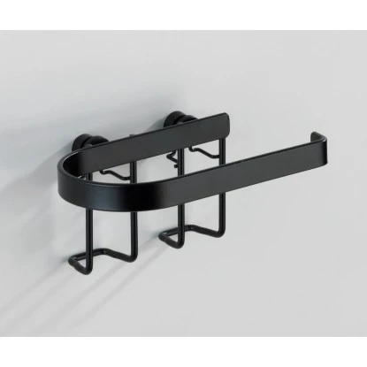 Wenko Toilettenpapierhalter Classic Plus Black Stahl 15 X 7,5 X 10 Cm Schwarz 2 Wenko Toilettenpapierhalter Classic Plus Black Stahl 15 X 7,5 X 10 Cm Schwarz – Bild 2