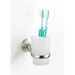 Wenko Zahnputzbecherhalter Cuba Matt Zinkdruckguss 7 X 9.5 X 11.5 Cm