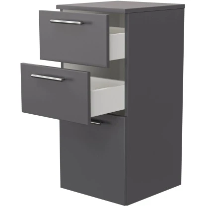 Posseik Badmöbel-Set Homeline 100 CmAnthrazit Seidenglanz 5-teilig 11 Posseik Badmöbel-Set Homeline 100 CmAnthrazit Seidenglanz 5-teilig – Bild 11