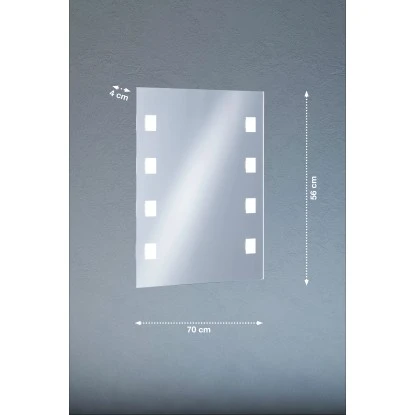 Fischer & Honsel LED-Lichtspiegel 19 W Warmweiß 70 Cm X 56 Cm Silber 3 Fischer & Honsel LED-Lichtspiegel 19 W Warmweiß 70 Cm X 56 Cm Silber – Bild 3
