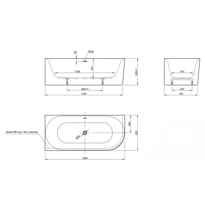 Ottofond Badewanne Mince Corner Rechts 180 Cm X 80 Cm Weiß 5 Ottofond Badewanne Mince Corner Rechts 180 Cm X 80 Cm Weiß – Bild 5