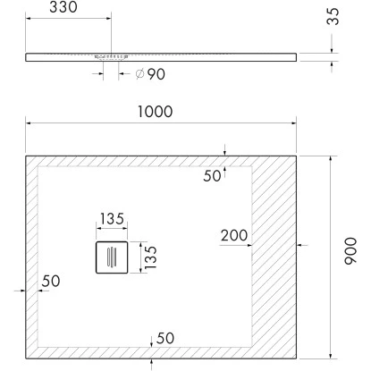 Ottofond Duschwanne Nevis 100 Cm X 90 Cm Weiß 4 Ottofond Duschwanne Nevis 100 Cm X 90 Cm Weiß – Bild 4