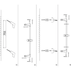 AquaSu Duschstange Labori Zum Bohren 80 Cm Chrom 5 AquaSu Duschstange Labori Zum Bohren 80 Cm Chrom -Wenko Verkäufe 4006596723145 723145 87