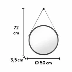 Baliv Wandspiegel SP-50.20 RundØ 50 Cm Schwarz -Wenko Verkäufe 4007873128110 VM01 260521