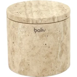 Baliv Moss Green Trend Kosmetikdose Marmor Hellbraun