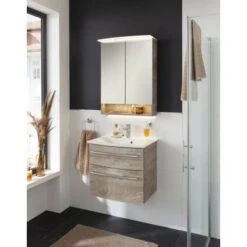 Fackelmann Spiegelschrank B.Style 60 Cm Nature Oak -Wenko Verkäufe 4008033844772 3254 07