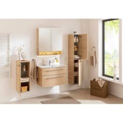 Fackelmann Spiegelschrank B.Style 80 Cm Sandeiche -Wenko Verkäufe 4008033844819 3254 03