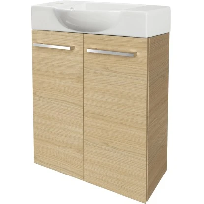 Fackelmann Waschbeckenunterschrank SBC 55 Cm Sandeiche 3 Fackelmann Waschbeckenunterschrank SBC 55 Cm Sandeiche – Bild 3