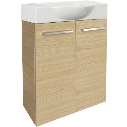 Fackelmann Waschbeckenunterschrank SBC 55 Cm Sandeiche 4 Fackelmann Waschbeckenunterschrank SBC 55 Cm Sandeiche – Bild 4