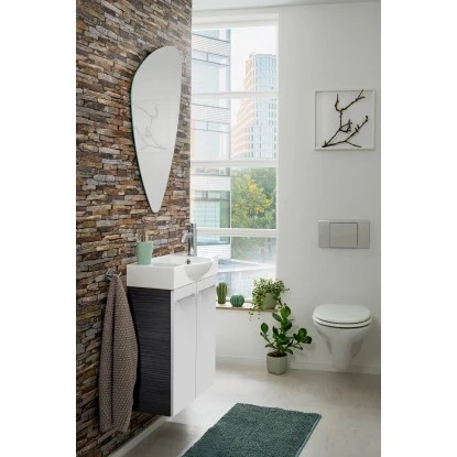 Fackelmann Waschbeckenunterschrank SBC 55 Cm Dark Oak/Weiß Hochglanz 4 Fackelmann Waschbeckenunterschrank SBC 55 Cm Dark Oak/Weiß Hochglanz – Bild 4