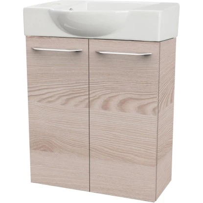 Fackelmann Waschbeckenunterschrank SBC 55 Cm Alaska Esche 2 Fackelmann Waschbeckenunterschrank SBC 55 Cm Alaska Esche – Bild 2