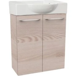 Fackelmann Waschbeckenunterschrank SBC 55 Cm Alaska Esche 5 Fackelmann Waschbeckenunterschrank SBC 55 Cm Alaska Esche -Wenko Verkäufe 4008033860772 3254 03