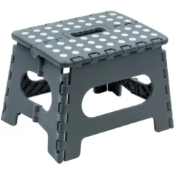 Wenko Klapptritt Rutschfest Mit Gummierten Füßen Grau