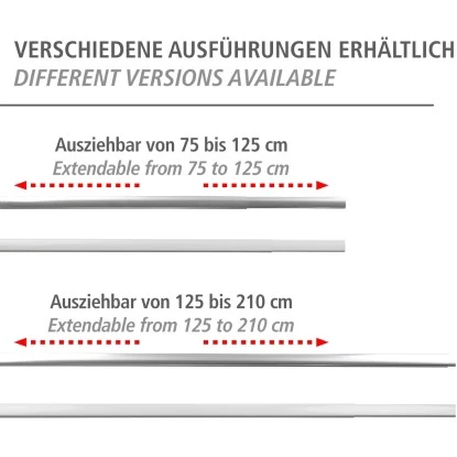 Wenko Teleskop-Duschvorhangschiene Era 75 Cm - 125 Cm Weiß 7 Wenko Teleskop-Duschvorhangschiene Era 75 Cm - 125 Cm Weiß – Bild 7