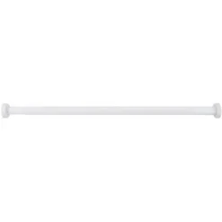 Wenko Teleskop-Duschvorhangstange Luz Ausziehbar Rostfrei 70 Cm - 115 Cm Weiß