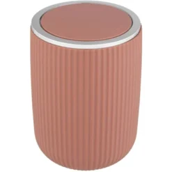 Wenko Schwingdeckeleimer Agropoli S Kosmetikeimer Mit Schwingdeckel 2 L Altrosa