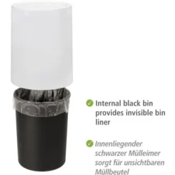 Wenko Schwingdeckeleimer Atri Weiß 6 L -Wenko Verkäufe 4008838367582 1068 AI 03