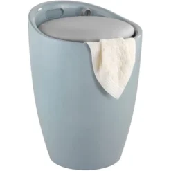 Wenko Badhocker Candy Inkl. Wäschekorb Kunststoff Grau -Wenko Verkäufe 4008838517567 1068 02