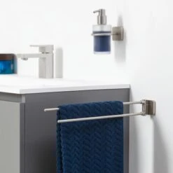 Tiger Handtuchhalter Onu 2-armig Edelstahl Gebürstet -Wenko Verkäufe 4008911318098 4621 4