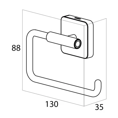 Tiger Toilettenpapierhalter Onu Edelstahl Gebürstet 5 Tiger Toilettenpapierhalter Onu Edelstahl Gebürstet – Bild 5