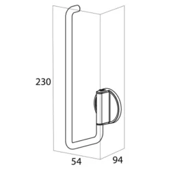 Tiger Tune Reserverollenhalter Messing Gebürstet / Schwarz -Wenko Verkäufe 4008911325430 4621 8