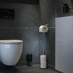 Tiger Tune Toilettenpapierhalter Ohne Deckel Messing Gebürstet / Schwarz 11 Tiger Tune Toilettenpapierhalter Ohne Deckel Messing Gebürstet / Schwarz -Wenko Verkäufe 4008911326055 4621 4