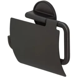 Tiger Toilettenpapierhalter Tune Mit Deckel Metall Gebürstet-Schwarz