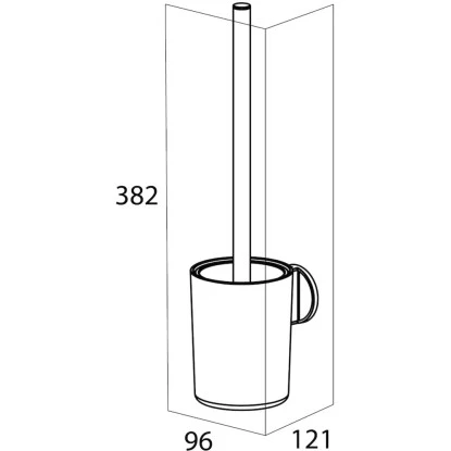 Tiger Toilettenbürste Tune Mit Halter Edelstahl Gebürstet-Schwarz 8 Tiger Toilettenbürste Tune Mit Halter Edelstahl Gebürstet-Schwarz – Bild 8