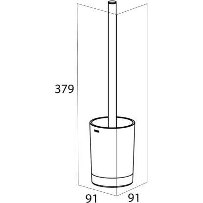 Tiger Toilettenbürste Tune Mit Halter Freistehend Edelstahl Gebürstet-Schwarz 4 Tiger Toilettenbürste Tune Mit Halter Freistehend Edelstahl Gebürstet-Schwarz – Bild 4