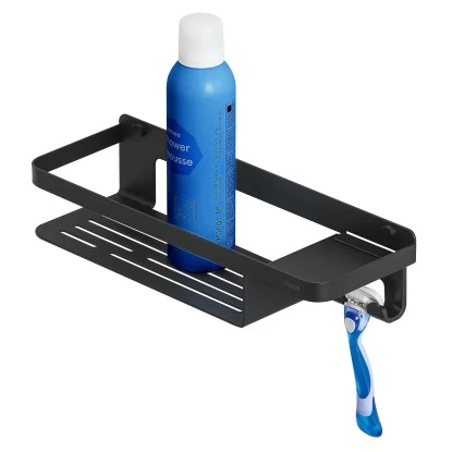 Tiger Caddy Duschkorb Mit Handtuchhaken 32 Cm Schwarz 2 Tiger Caddy Duschkorb Mit Handtuchhaken 32 Cm Schwarz – Bild 2