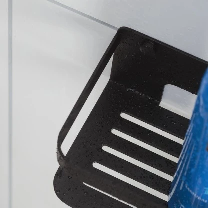 Tiger Caddy Duschkorb Mit Handtuchhaken 32 Cm Schwarz 5 Tiger Caddy Duschkorb Mit Handtuchhaken 32 Cm Schwarz – Bild 5