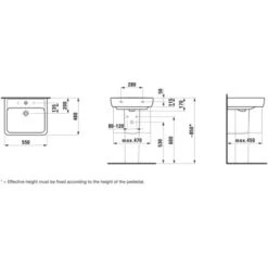 Laufen Waschtisch Pro A 55 Cm Weiß -Wenko Verkäufe 4014804400320 1709 VM 04