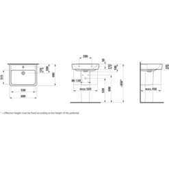 Laufen Waschtisch Pro A 60 Cm Weiß -Wenko Verkäufe 4014804400436 1709 VM 04