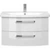 Pelipal Waschbeckenunterschrank Fokus 4010 Weiß Glanz 49,2 Cm X 80 Cm X 43 Cm
