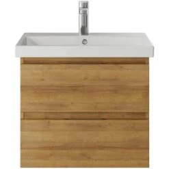 Pelipal Waschtischunterschrank Serie 4035 Riviera Eiche Quer NB 56 Cm Grifffuge