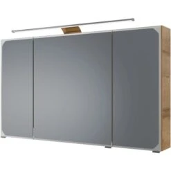 Pelipal Spiegelschrank Quantum 05 BL-SPS27-RIV Inkl. LED-Aufsatzleuchte