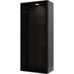 Pelipal Vitrinen-Wandschrank Quantum 05 Anthrazit Seidenglanz 30 Cm