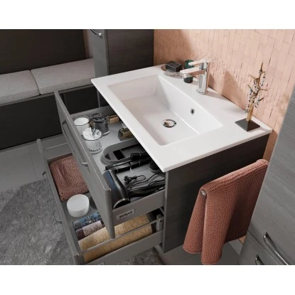 Pelipal Badmöbel-Set TrenTino Mit Midischrank Und Unterschrank 137 Cm Graphit 11 Pelipal Badmöbel-Set TrenTino Mit Midischrank Und Unterschrank 137 Cm Graphit – Bild 11