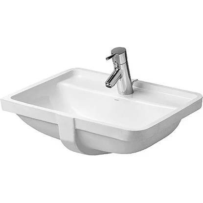 Duravit Einbauwaschbecken Starck 3 52,5 Cm Weiß WG Mit Waschtisch + 1 Hahnloch 1 Duravit Einbauwaschbecken Starck 3 52,5 Cm Weiß WG Mit Waschtisch + 1 Hahnloch