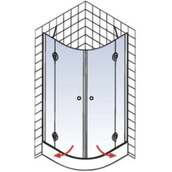 Schulte Runddusche Youngline Chromoptik Depoli Light 192 Cm X 90 Cm X 90 Cm. Rad -Wenko Verkäufe 4037563122555 5